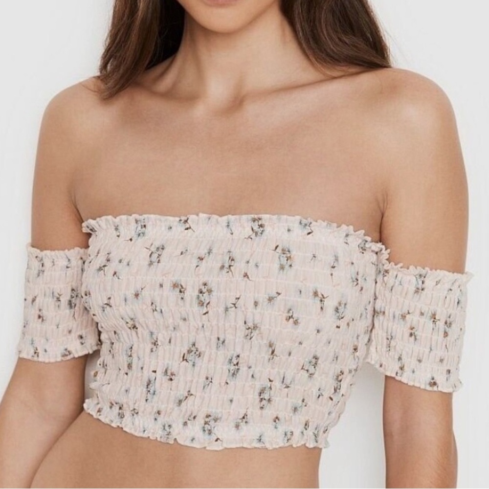 Victoria Secret Smocked Crop Top